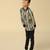 Black printed viscose shirt