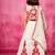 White embroidered organza lehenga set
