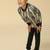 Black printed viscose shirt
