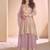 new pink high low style wedding wear georgette salwar suit for women