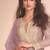 new pink high low style wedding wear georgette salwar suit for women