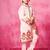 Pink embroidered satin sherwani