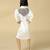 White plain cotton dress