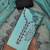 Women's sea green unstitched heavy thread embroidery pure cotton silk dress material 