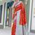 Red Heavy Satin Banarasi silk blend Saree