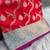 Red Heavy Satin Banarasi silk blend Saree