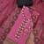 Women's purple unstitched heavy thread embroidery pure cotton silk dress material 