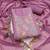 Women's levender unstitched thread sequence embroidery pure cotton silk dress material 