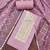 Women's light purple unstitched heavy handwork pure cotton banarasi dress material 