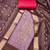 Women's purple unstitched weaving & handwork banarasi cotton dress material 