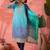 Women's blue colour kurta set traditional stitched top bottom & dupatta 