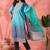 Women's blue colour kurta set traditional stitched top bottom & dupatta 