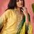 Women's yellow colour kurta set traditional stitched top bottom & dupatta 