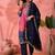 Women's purple colour kurta set pants stitched & dupatta set 