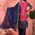 Women's purple colour kurta set pants stitched & dupatta set 