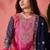 Women's purple colour kurta set pants stitched & dupatta set 