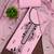 Women's baby pink unstitched heavy thread embroidery pc cotton dress material 