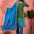 Women's green colour kurta set pants stitched & dupatta set 