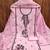 Women's baby pink unstitched heavy thread embroidery pc cotton dress material 