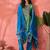 Women's green colour kurta set pants stitched & dupatta set 