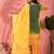Women's green colour kurta set pants stitched & dupatta set 