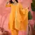 Women's yellow colour kurta set pants stitched and woven dupatta set