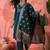 Women's teal colour kurta set pants stitched and woven dupatta set 