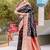 Black Heavy Satin Banarasi silk blend Saree