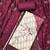 Off- white cotton banarasi handwork unstitched dress material