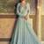 buy sky blue georgette chikankari embroidery anarkali for women