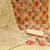 Yellow organza print handwork unstitched dress material