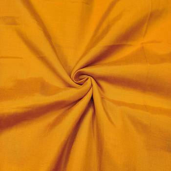 Mustard organza print handwork unstitched dress material 4