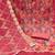 Pink organza print handwork unstitched dress material