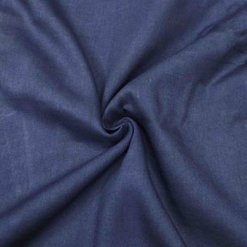 Navy blue roman cotton silk print handwork unstitched dress material 4