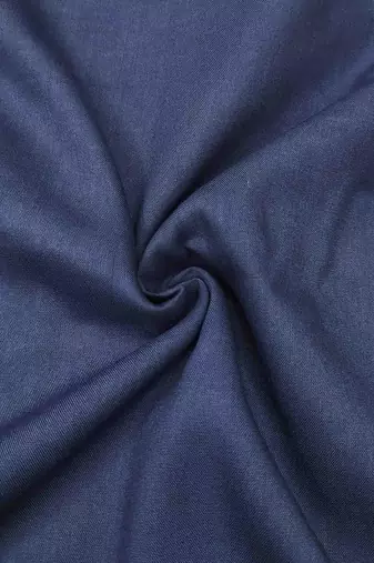 Navy blue roman cotton silk print handwork unstitched dress material