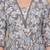 Brown floral printed angrakha kurta with palazzo & dupatta