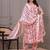 Cream floral printed angrakha kurta with palazzo & dupatta