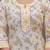 Yellow floral printed  stright kurta trouser set with printed dupatta