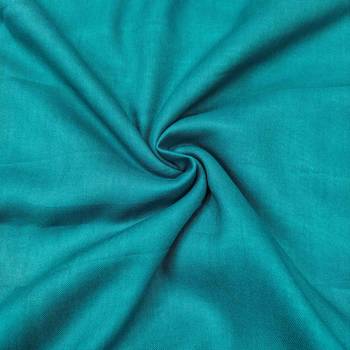 Turquoise roman cotton silk print handwork unstitched dress material 4