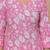 Pink  floral printed  stright kurta trouser set with printed dupatta