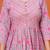 Rani pink floral flared printed kurta