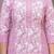 Lavender floral printed  stright kurta trouser set with printed dupatta