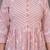 Peach floral flared printed kurta