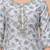 Light blue floral printed straight kurta set with dupatta