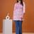 Lavender butta flared printed kurta