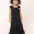 Elegant long sleeve designer dress for girls-black