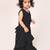 Elegant long sleeve designer dress for girls-black