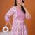 Lavender butta flared printed kurta