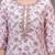 Light purpel floral printed straight kurta set with dupatta