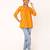 Stylish rayon top gather on chestline for girls - mustard